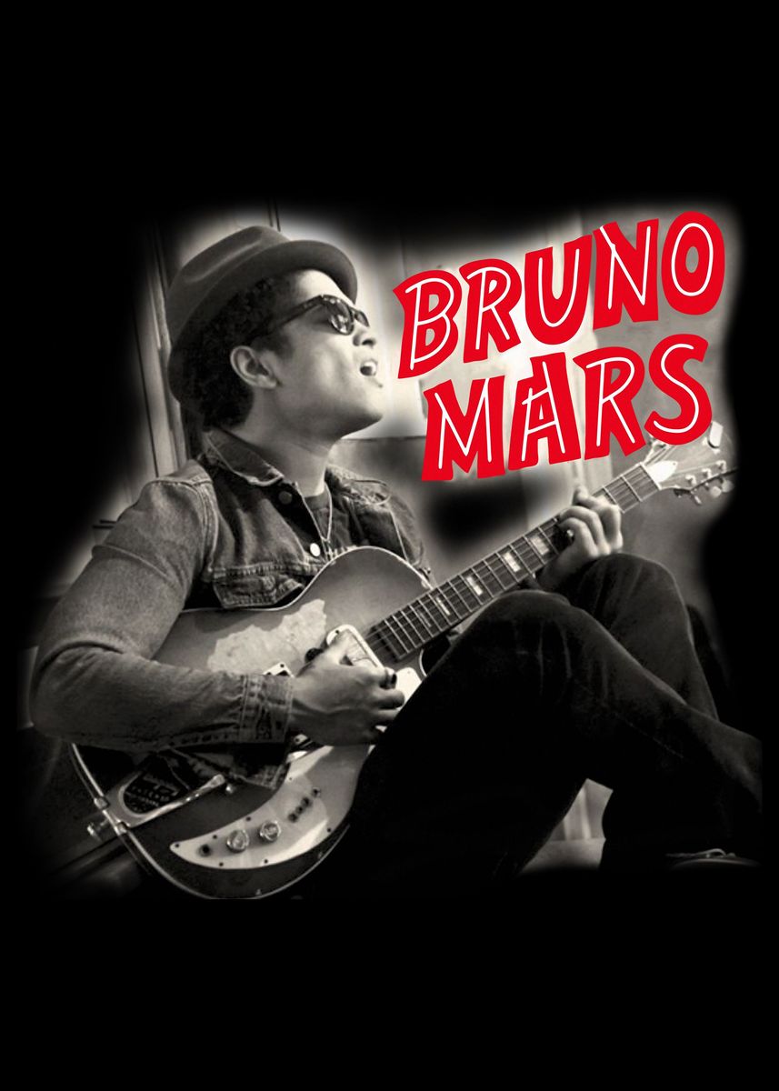 'Bruno Mars Poster' Poster, picture, metal print, paint by dhana putri ...