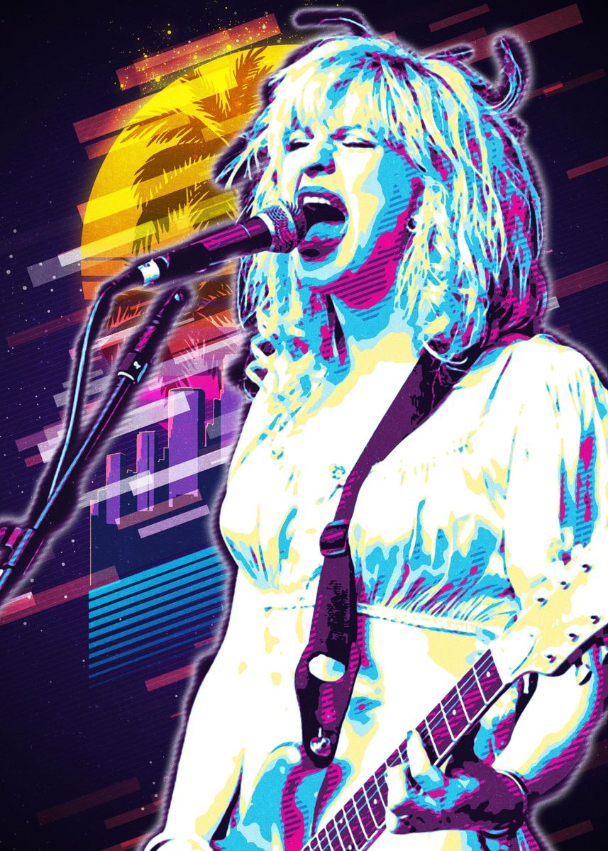 'Courtney Love' Poster, picture, metal print, paint by The Poster ...