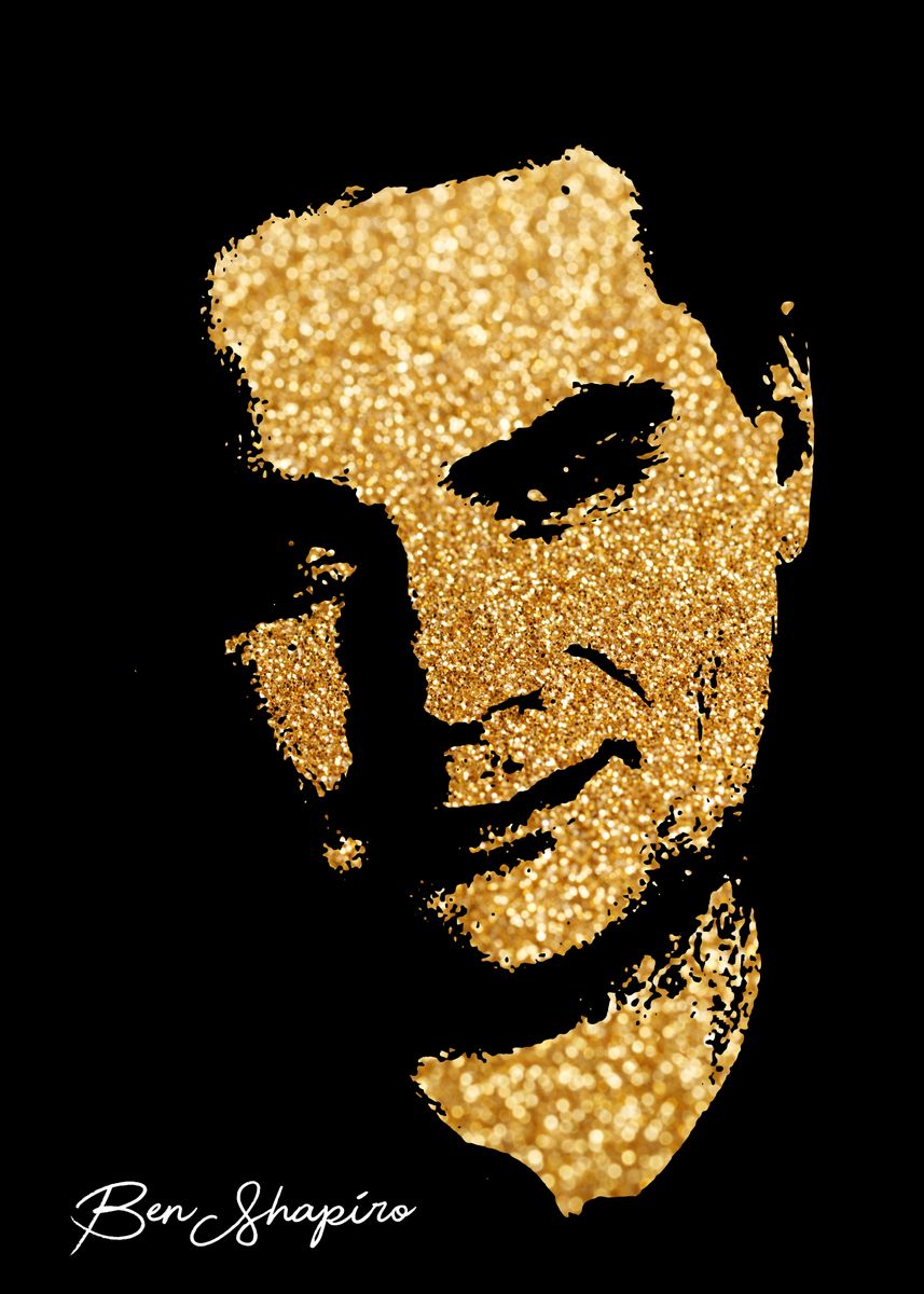 'Ben Shapiro' Poster, picture, metal print, paint by Kitty Kit Displate