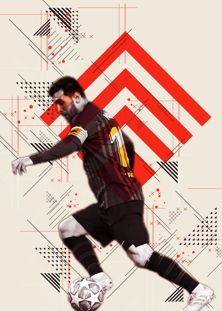 Lionel Messi Poster/Print in Multiple Sizes and Designs Football Soccer 