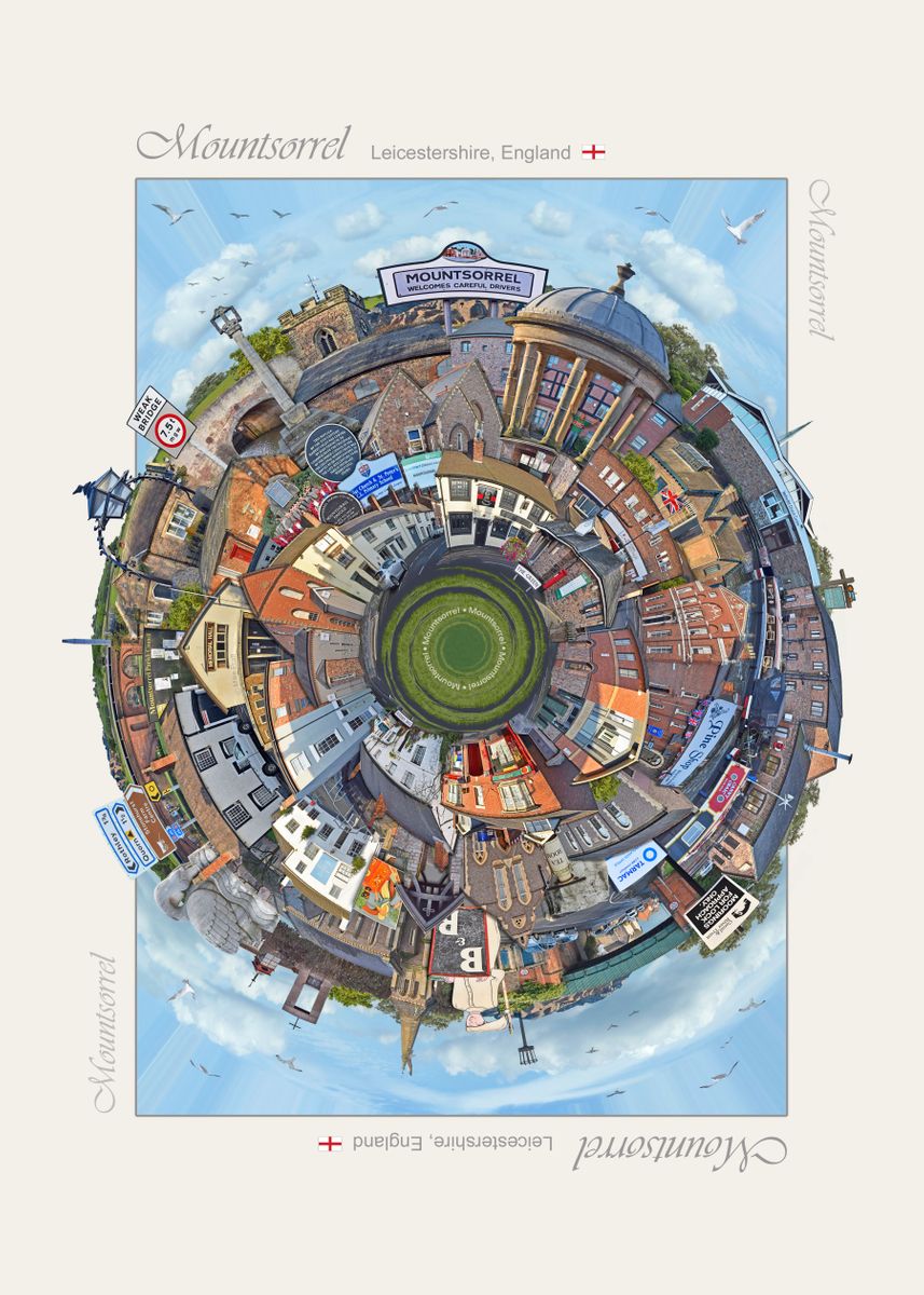 'Mountsorrel Leics' Poster by Mike Pratt Displate