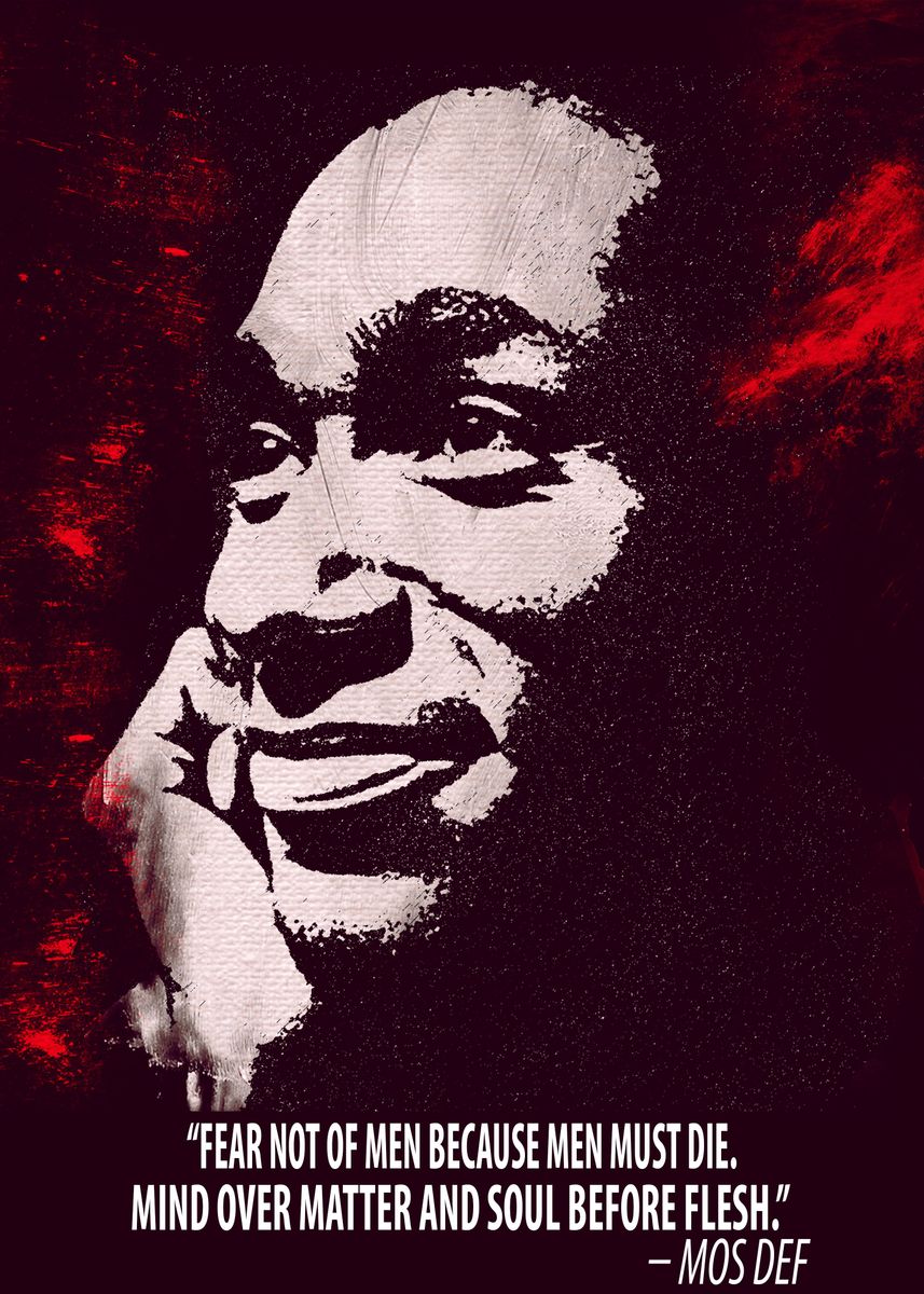 Mos Def Vector 'Mos Def' Poster, picture, metal print, paint by ru ke | Displate