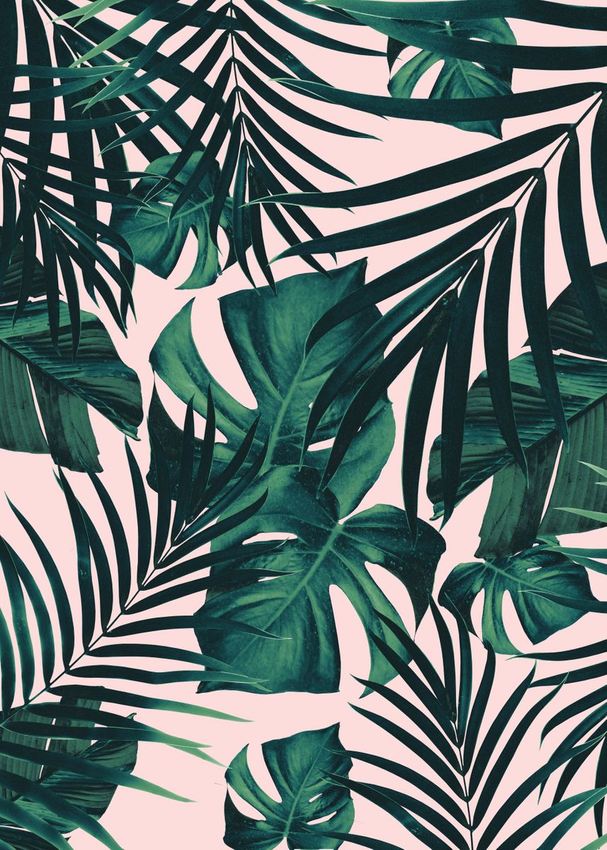'Tropical Jungle Leaves 13' Poster by Anita's & Bella's Art | Displate