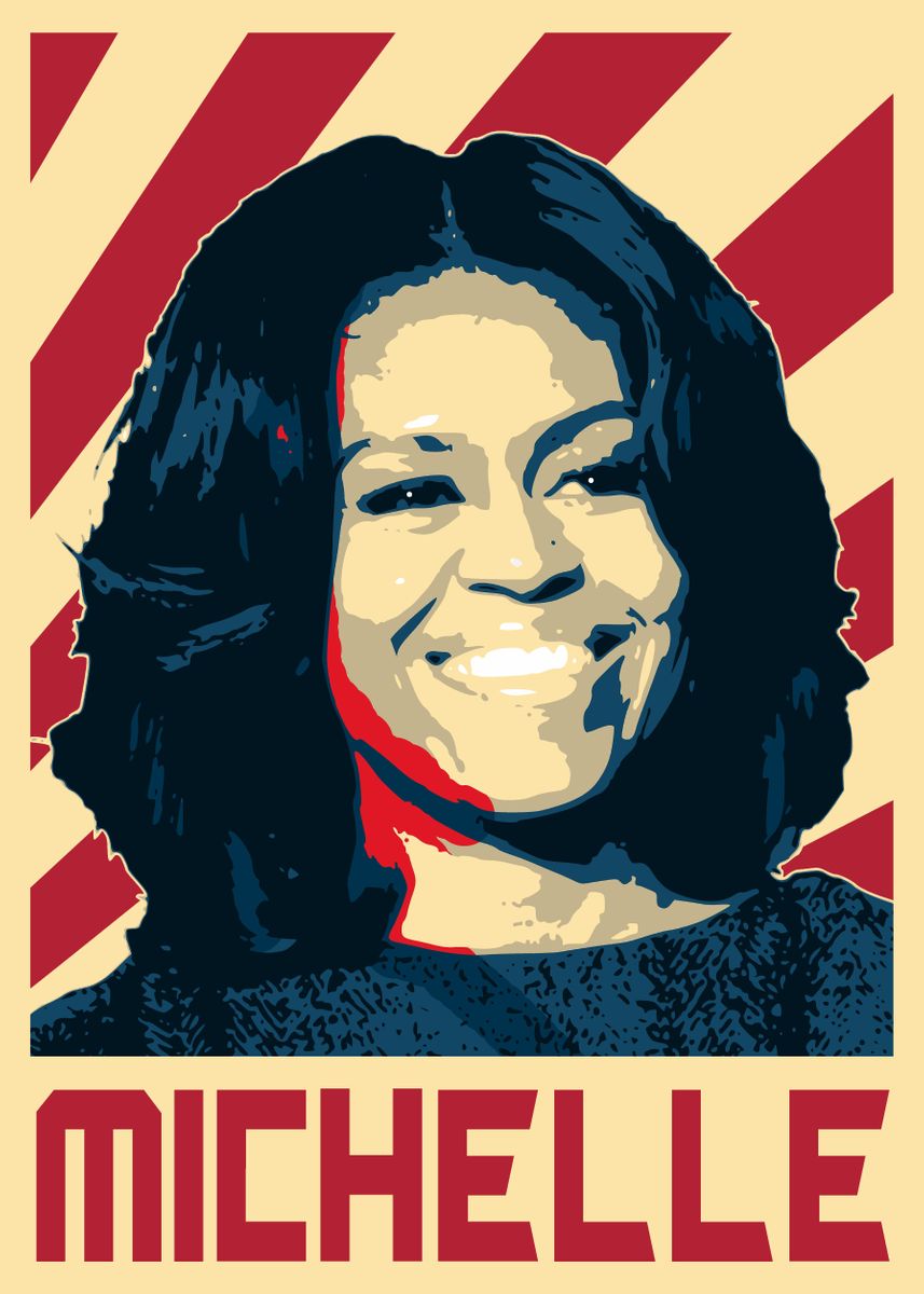 'Michelle Obama' Poster by Filip Hellman | Displate