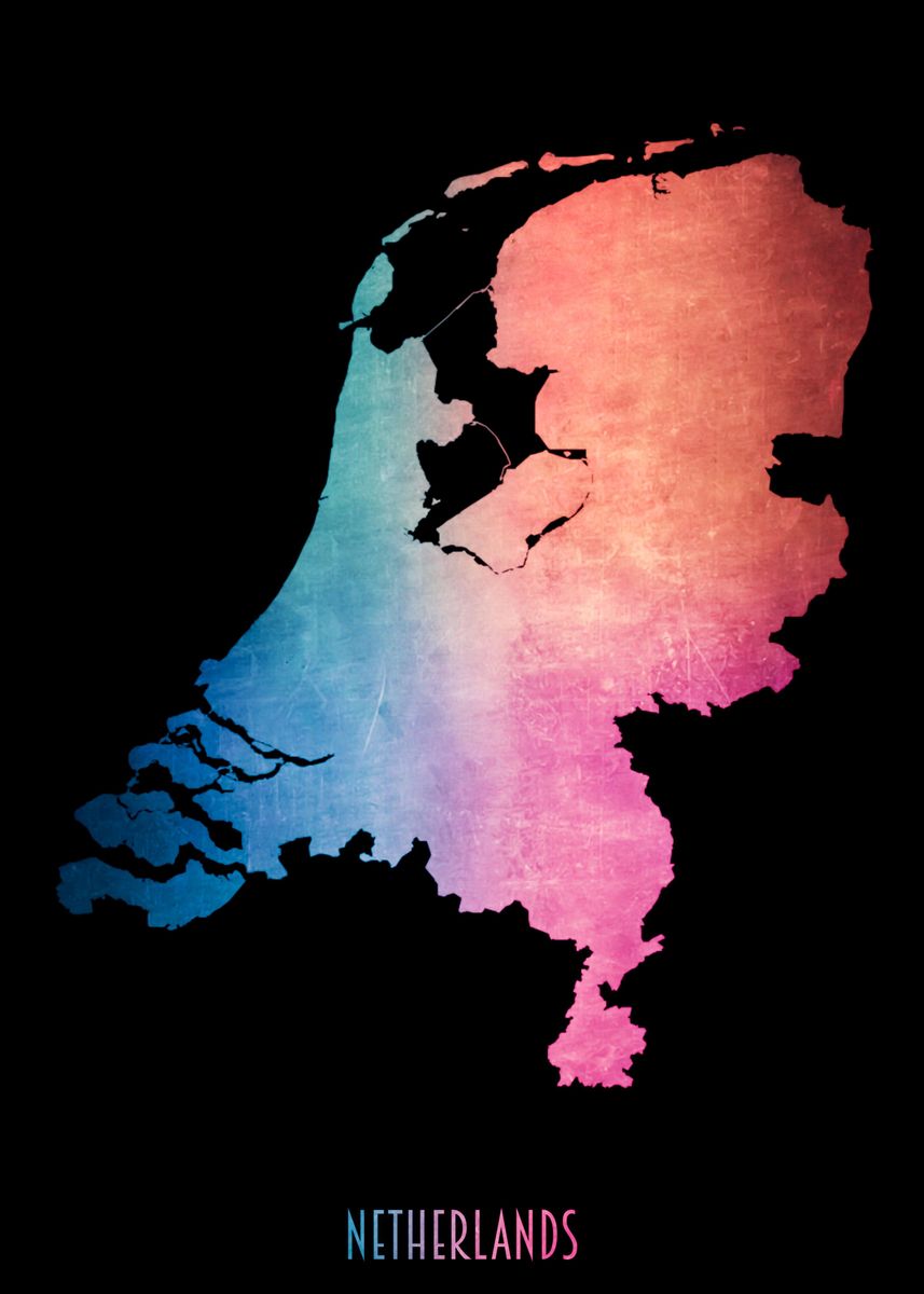 'Netherlands' Poster By WiseWordsWonders | Displate