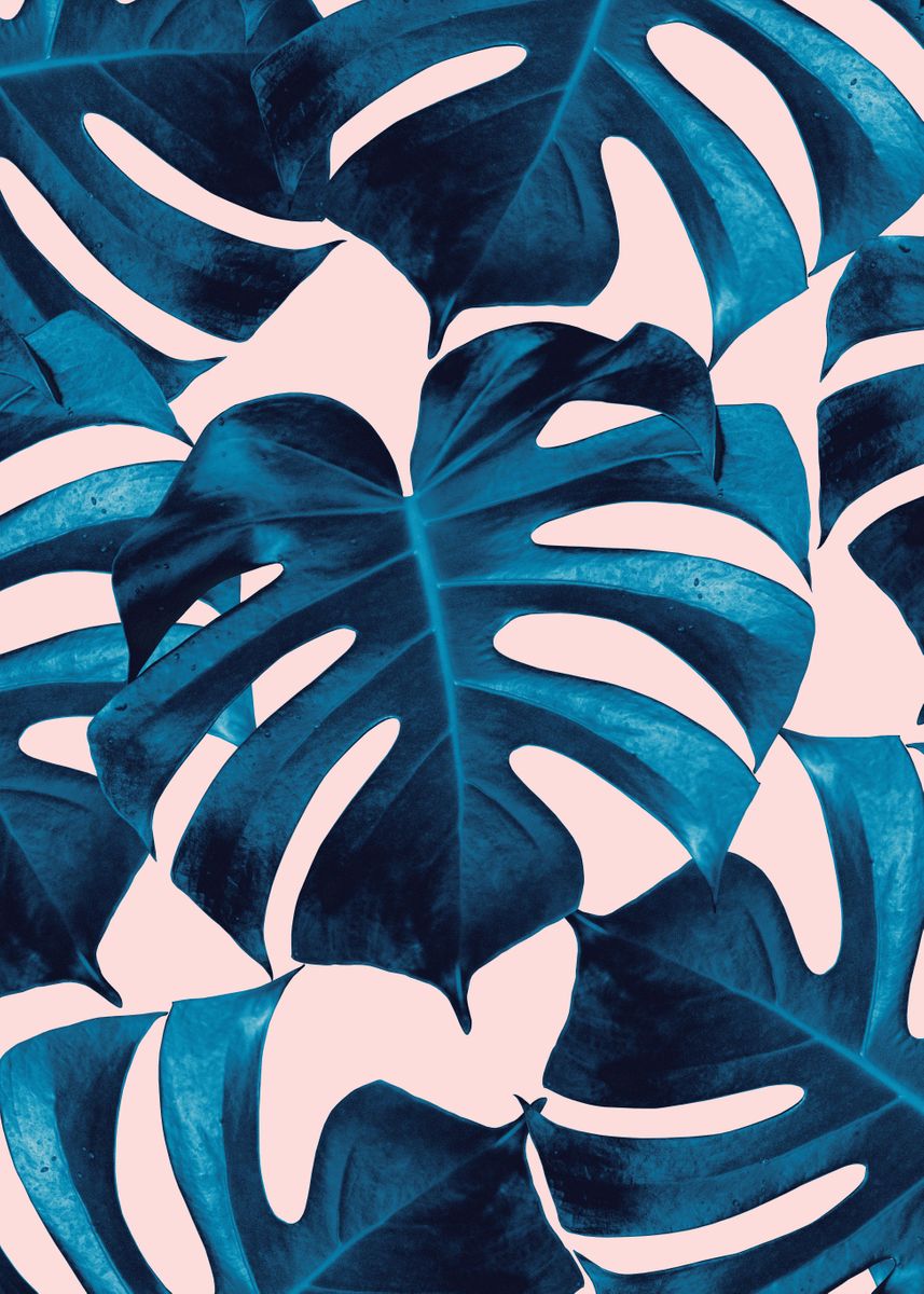 'Tropical Monstera Leaves 9' Poster by Anita's & Bella's Art | Displate