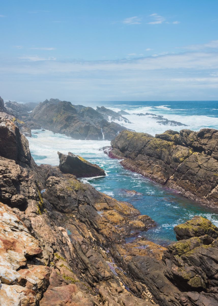 'Lake in the rocks' Poster, picture, metal print, paint by Hennie Steyn ...