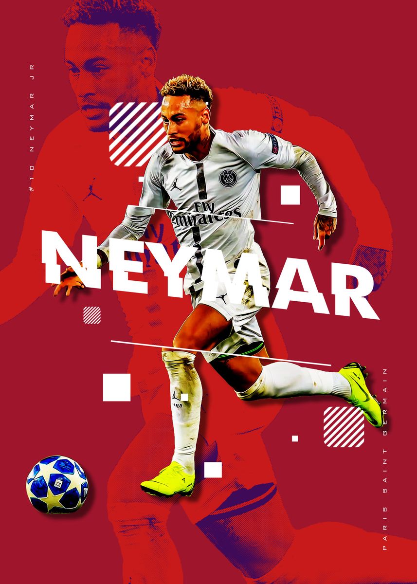 Neymar' Poster by Raphael Griffins | Displate