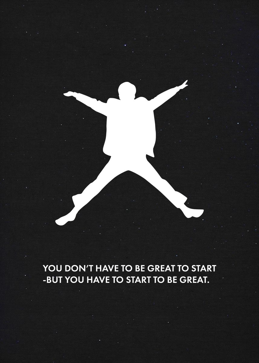Be Great Poster By Optic Riot Displate