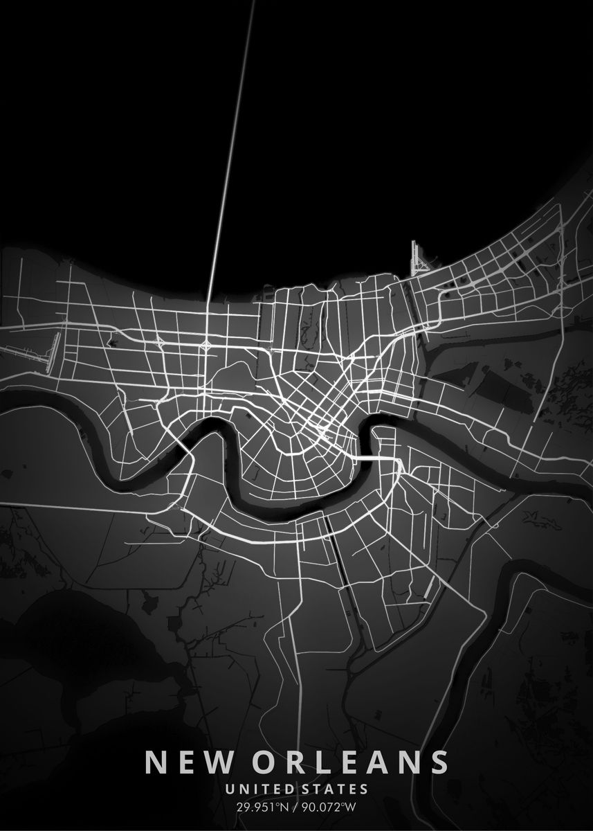 New Orleans Map Posters Poster By Merah Djoeang Displate C800d9b1f60aad58eed4d4281edbd380 37c10037faafa60a36611be70d7eb65c 