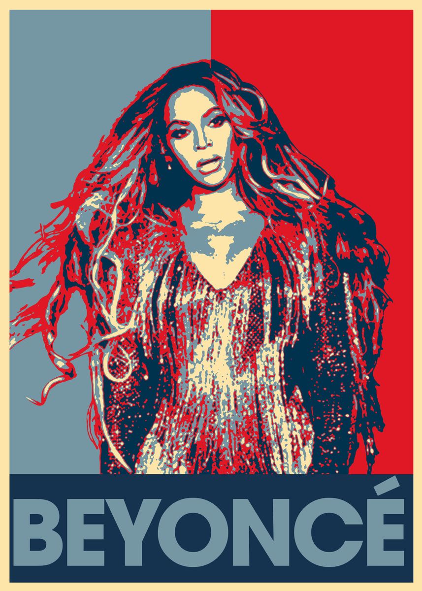 Beyonce' Poster, picture, metal print, paint by Cantrell Griffith | Displate