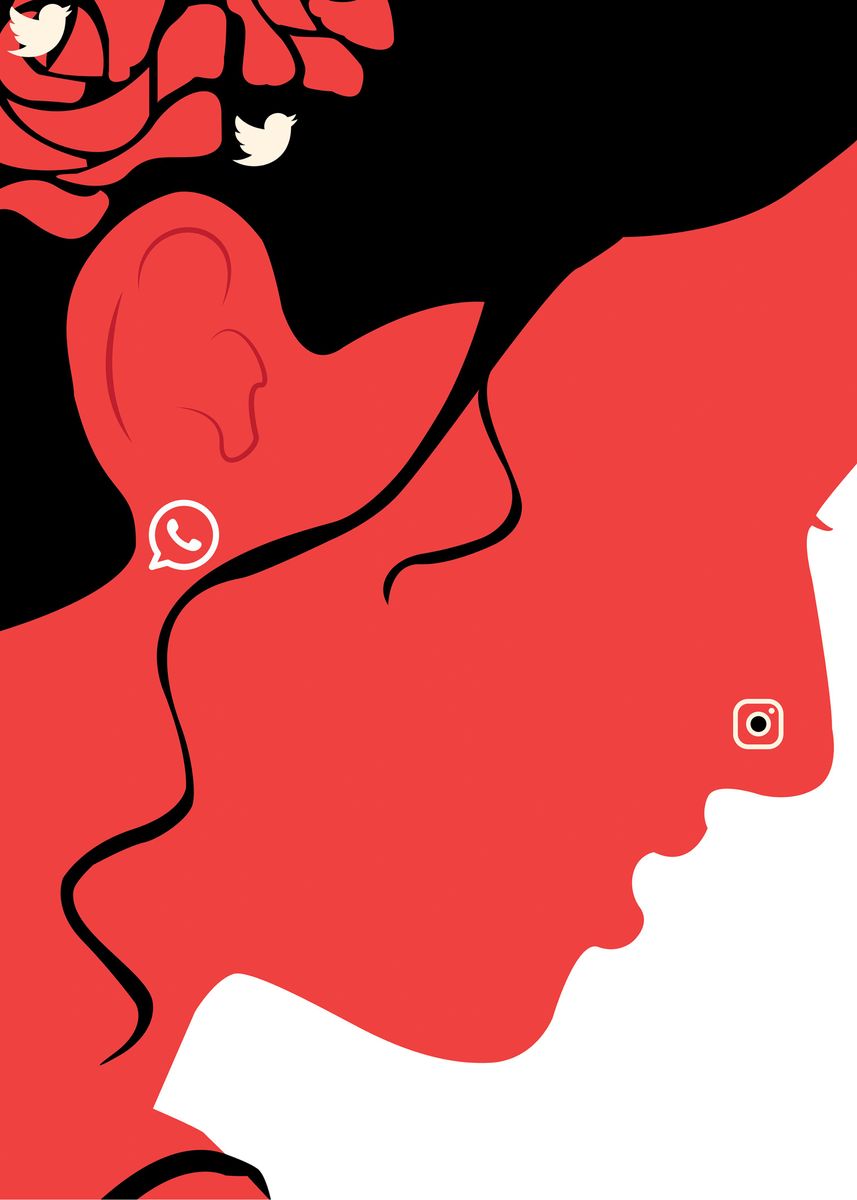 'social queen' Poster by Hassan Qureshi Displate