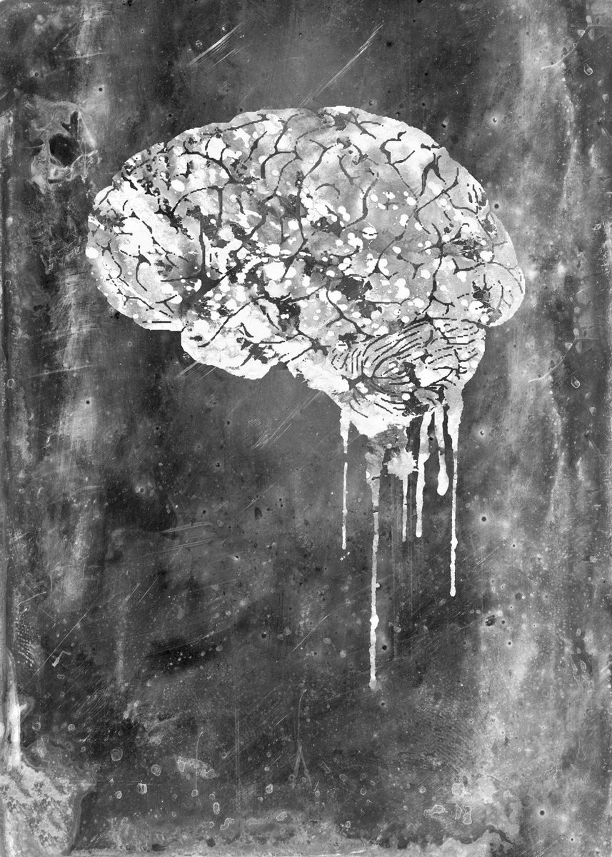 'Human Brain ' Poster By Erzebet Prikel | Displate