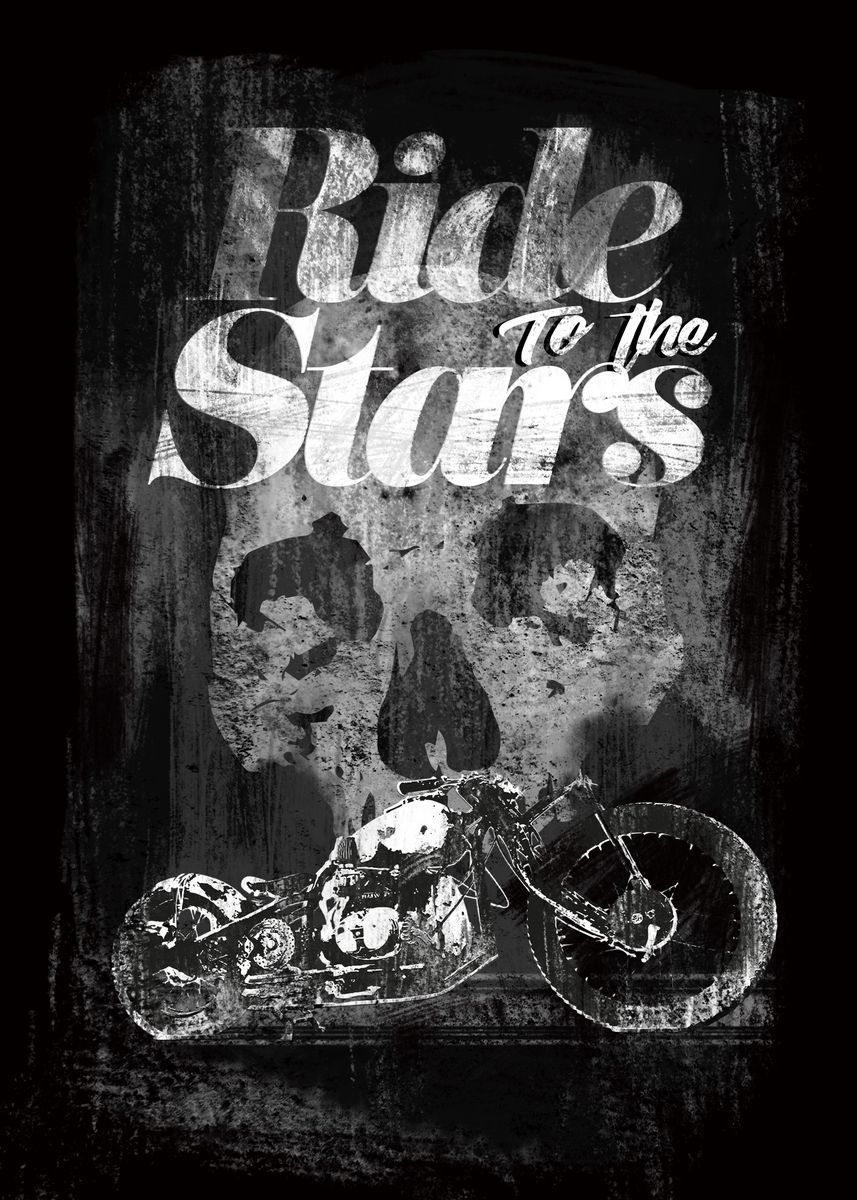 'Ride The Stars' Poster, picture, metal print, paint by Dawid Niczewski ...