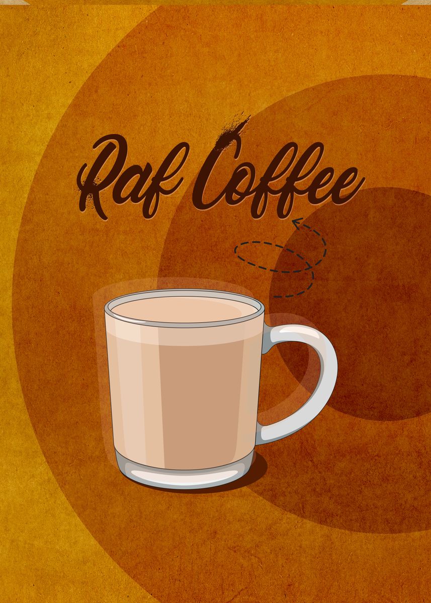 Raf Coffee Poster By Out Of Box Designer Displate