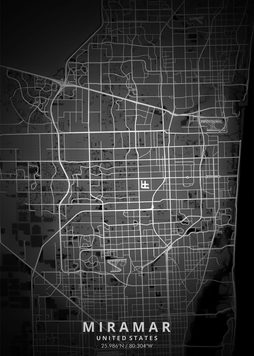 'Miramar Map Posters' Poster by Merah Djoeang Displate