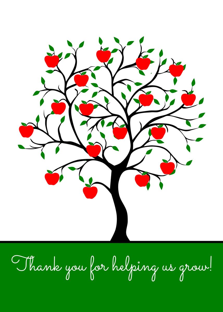 'teacher apple tree' Poster by TheArtyApples | Displate