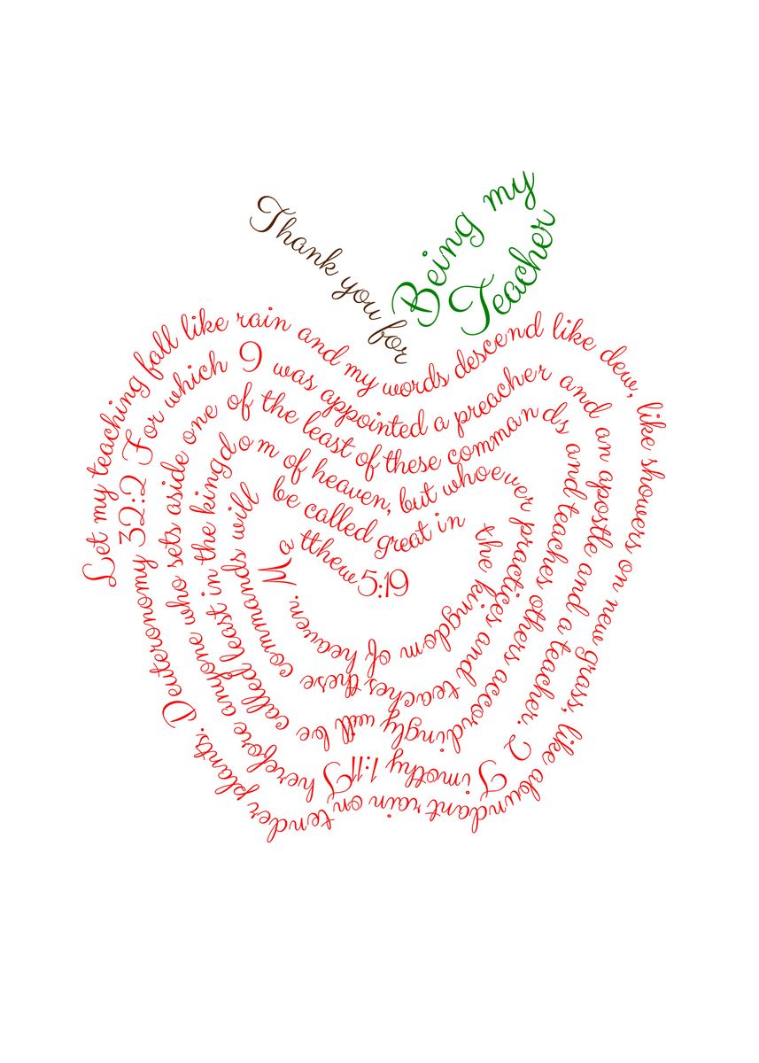 'word art apple' Poster, picture, metal print, paint by TheArtyApples