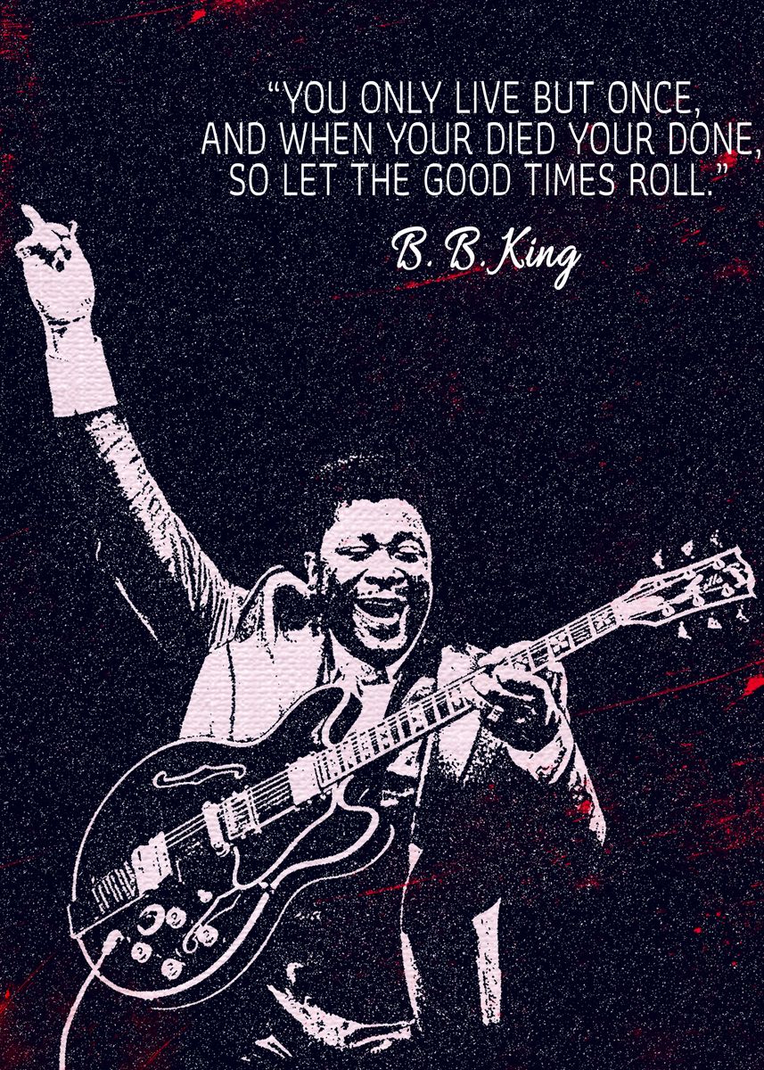 'BB KING' Poster, Picture, Metal Print, Paint By TI KI | Displate