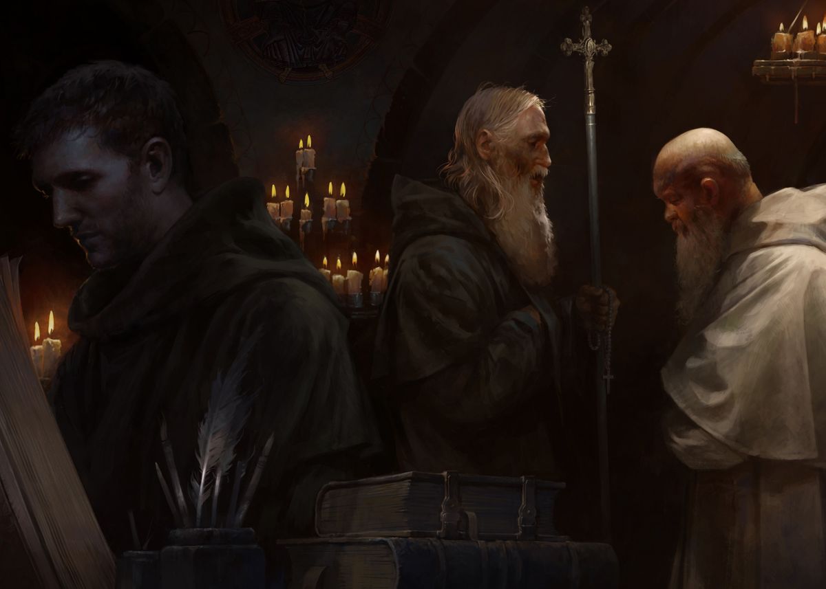 'Monks' Poster by Kingdom Come Deliverance Displate