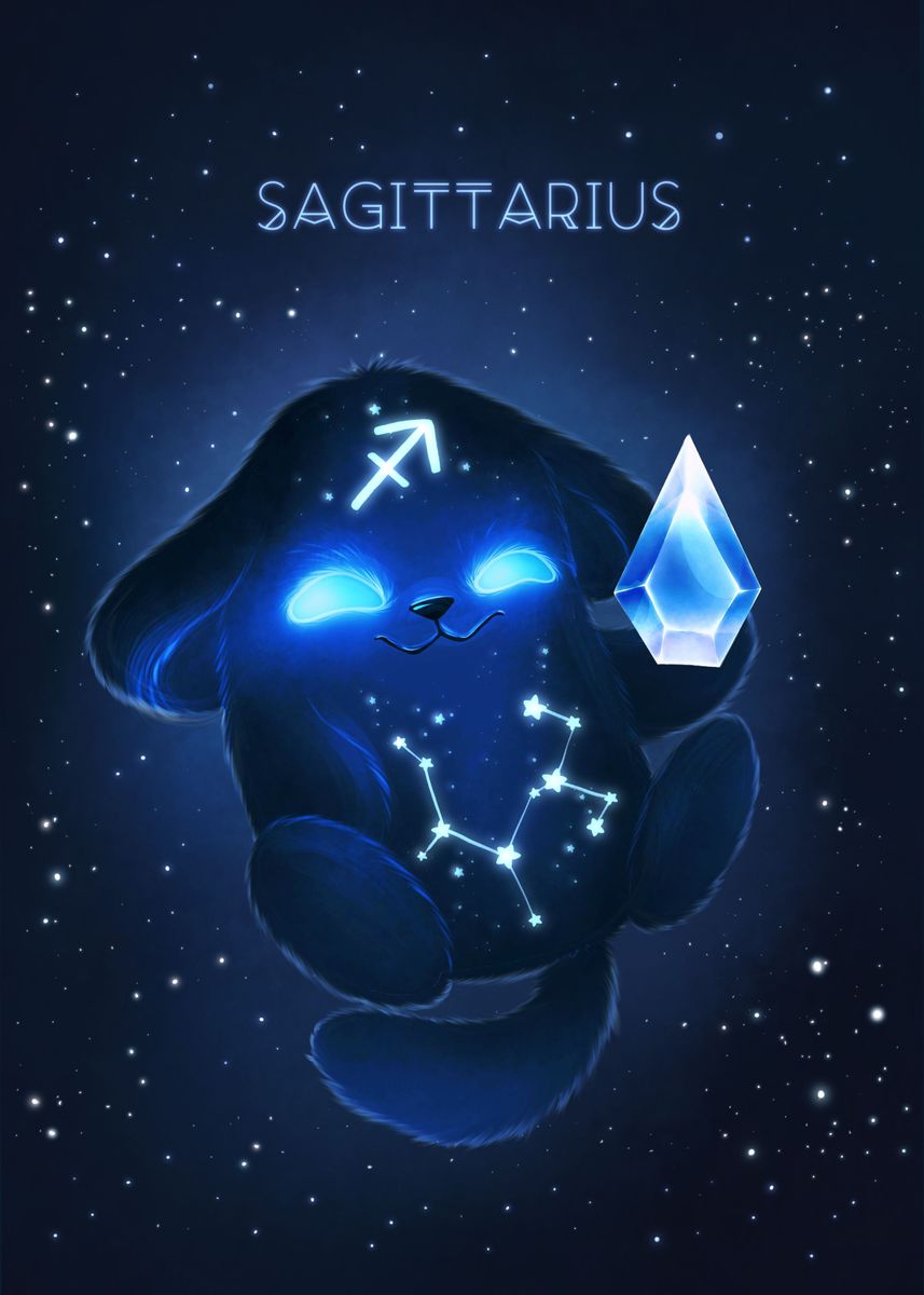 'Sagittarius Zodiac Monster' Poster by Zuzana Ziakova | Displate