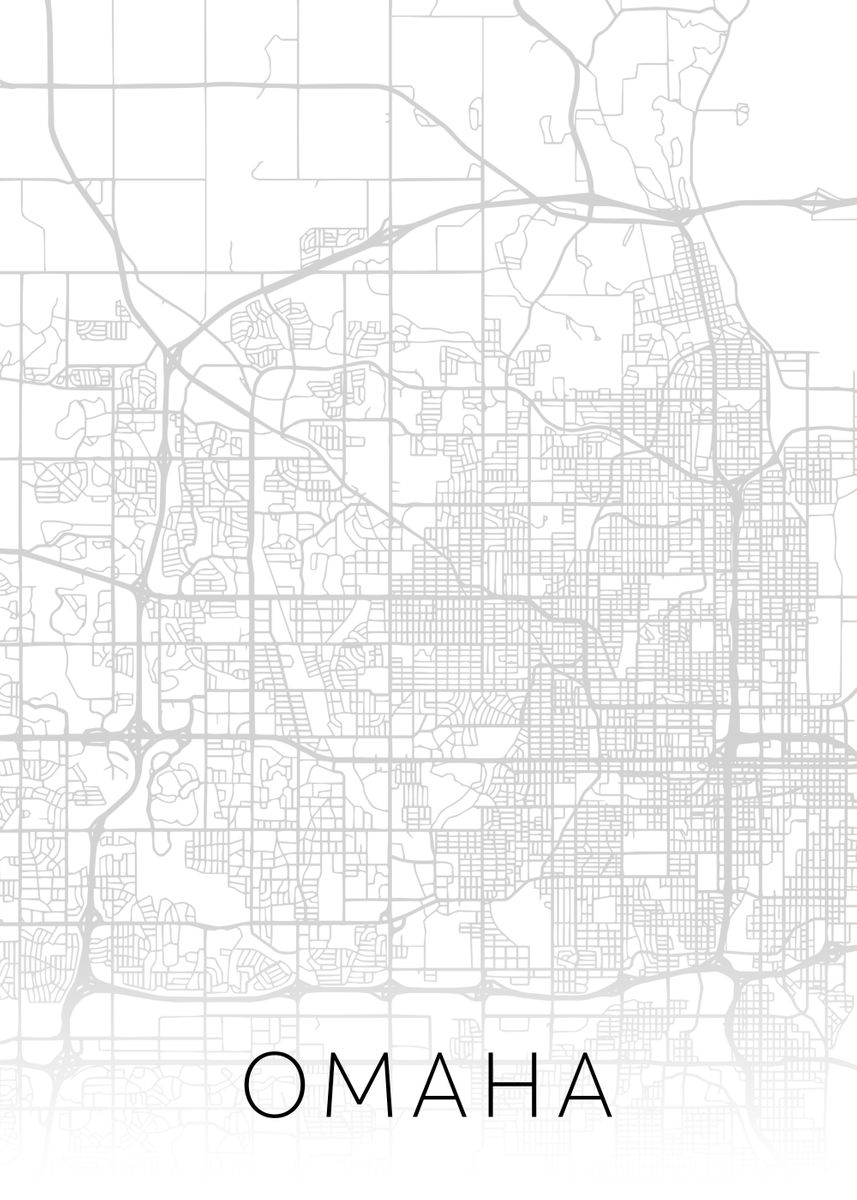 Omaha Nebraska City Map BW Poster Picture Metal Print Paint By   Ad6f2dbb604d1e6f517e75f4cf6432f2 Dbfd1ef5b3a6f2965d37a9b457db9b54 