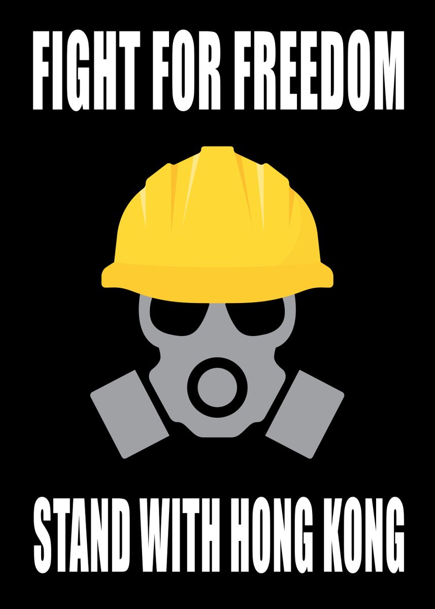 'STAND WITH HONG KONG' Poster by Art popop Displate