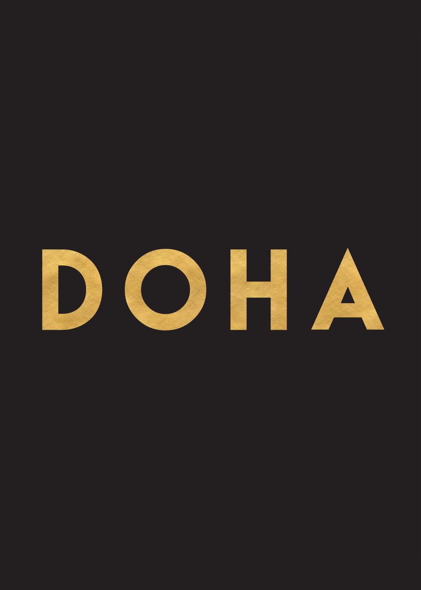 'Doha Qatar City Art' Poster by Emiliano Deificus | Displate