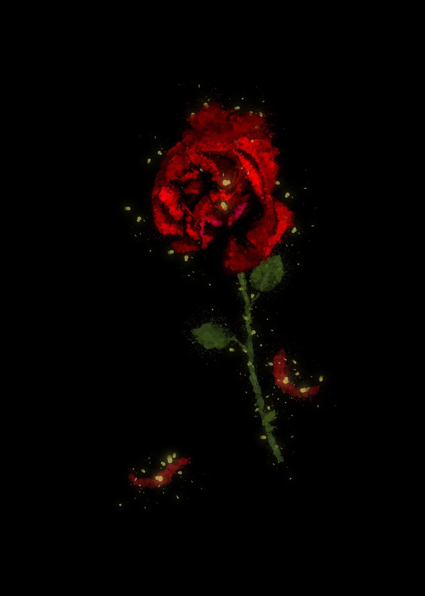 'The Enchanted Rose' Poster by Green Pete  | Displate
