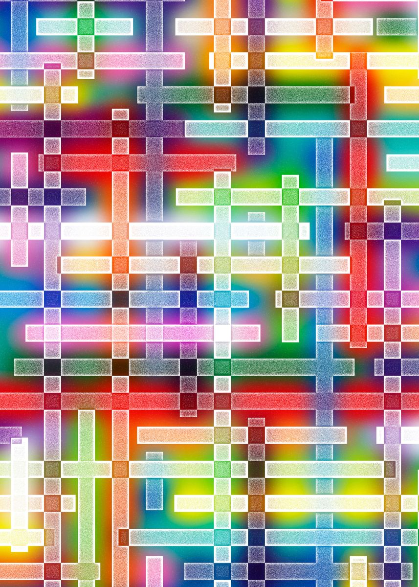 'trendy color pattern' Poster by Evoke Summon | Displate