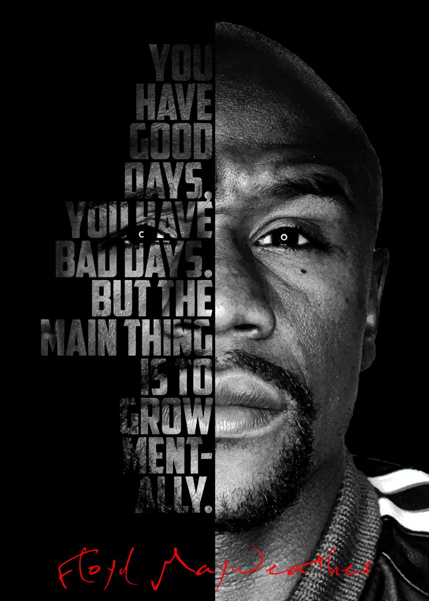 'Floyd Mayweather' Poster, picture, metal print, paint by BnWDesigner ...