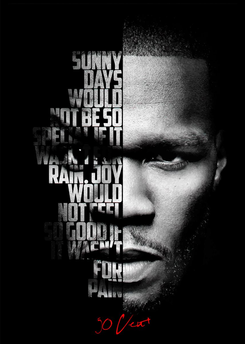 '50 Cent' Poster by BnWDesigner | Displate