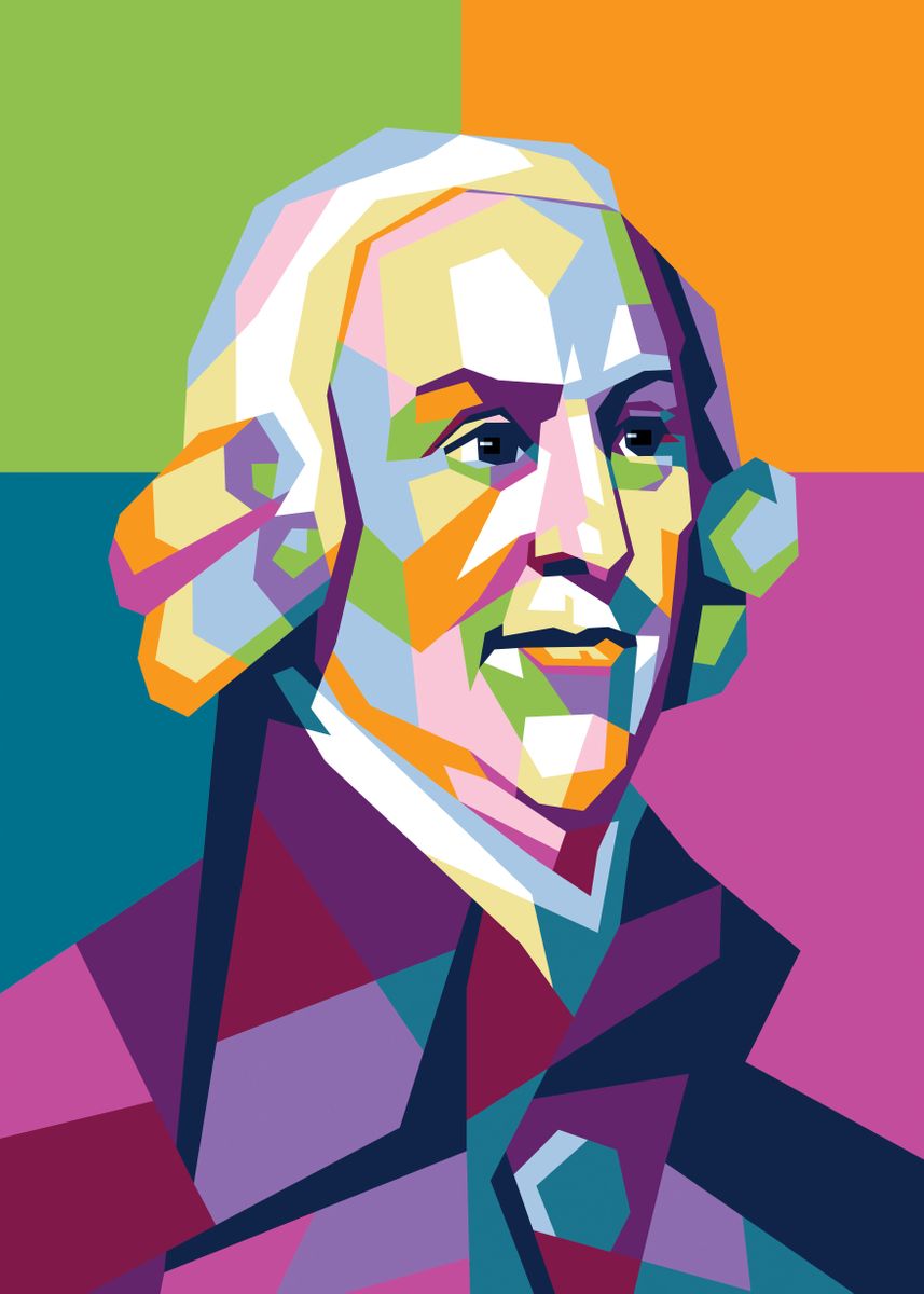 'adam smith wpap' Poster, picture, metal print, paint by Roseed Abbas ...