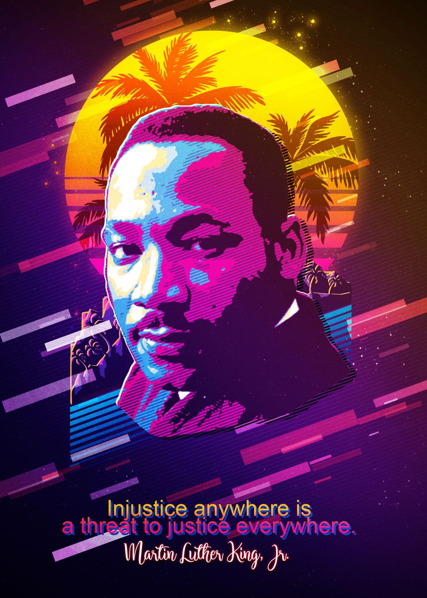 'Martin Luther King Jr' Poster, picture, metal print, paint by The ...