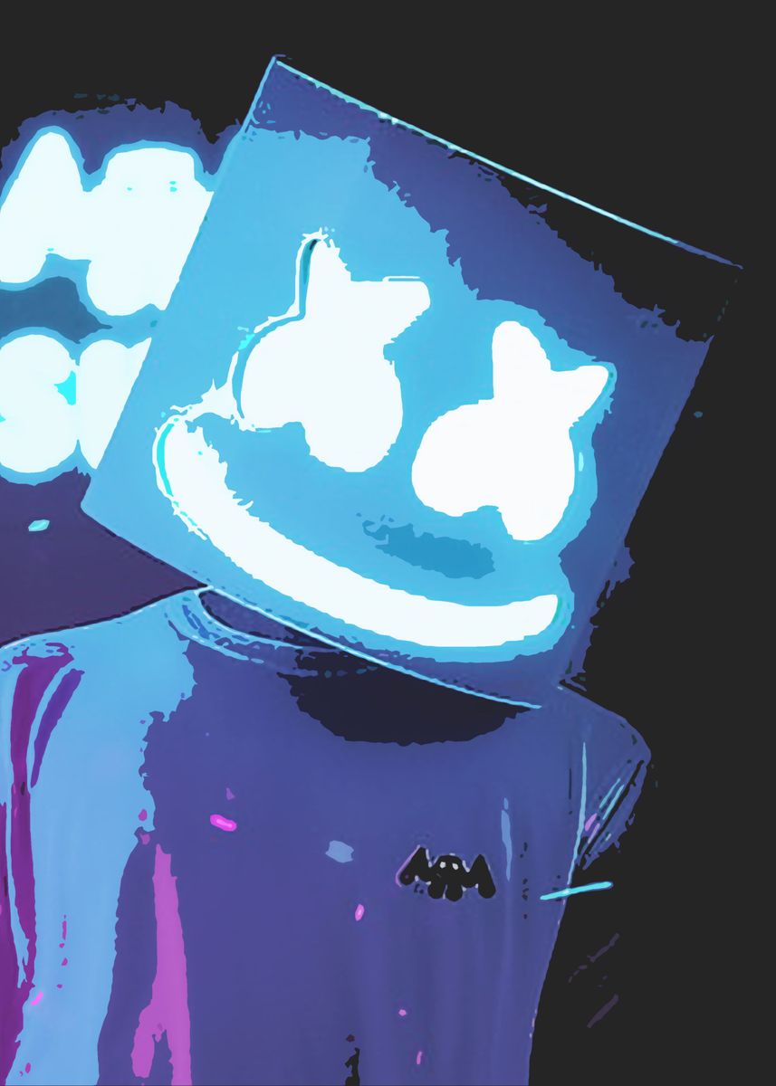 Dj Marshmello Poster By Thogi Gio Displate