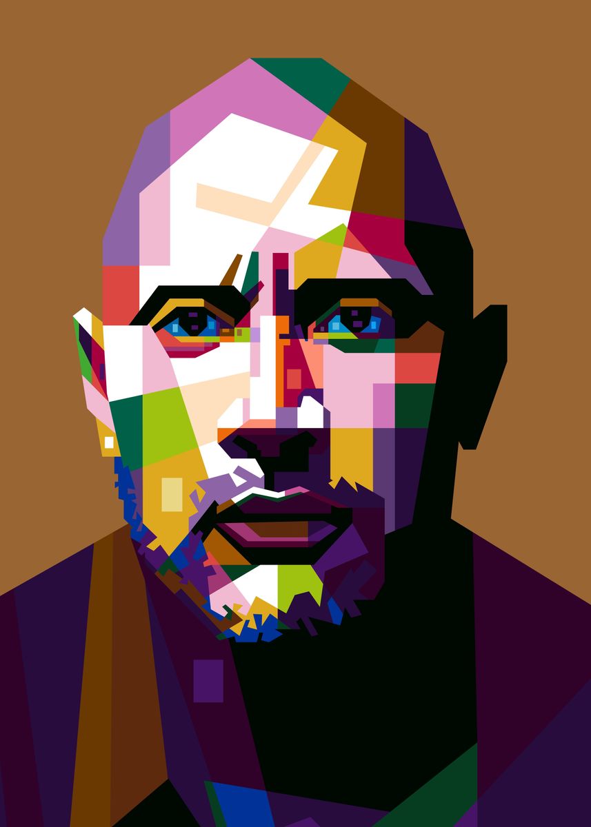 'DWAYNE JOHNSON' Poster, picture, metal print, paint by baturaja vector ...