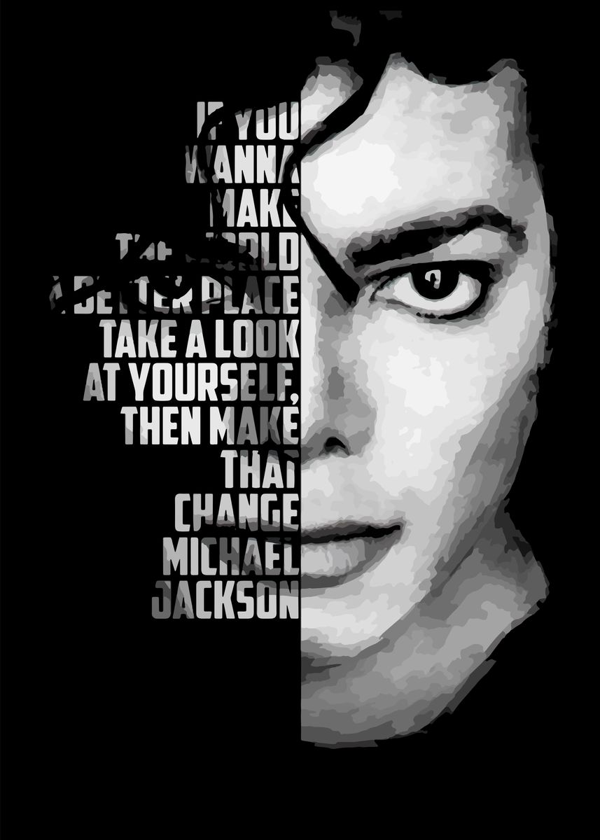 'Michael Jackson' Poster, picture, metal print, paint by BnWDesigner ...