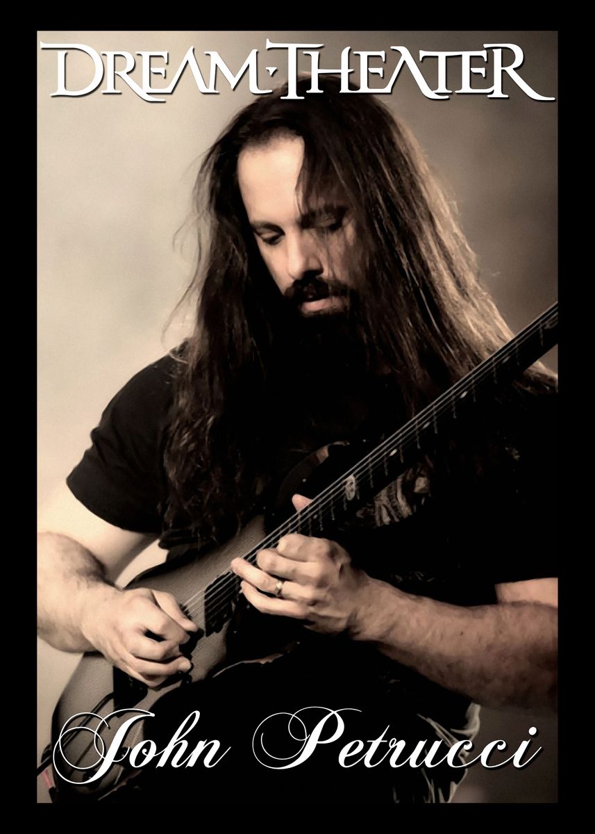 John Petrucci Poster Poster picture metal print paint by dhana