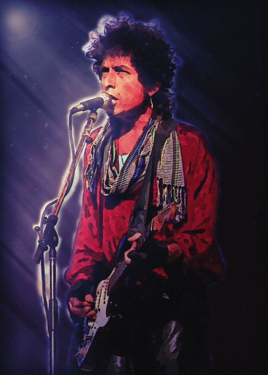 'Superstars of Bob Dylan ' Poster, picture, metal print, paint by The ...