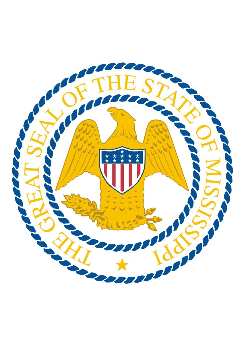 'mississippi State Seal' Poster, Picture, Metal Print, Paint By 