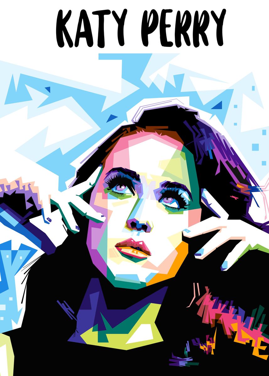 Details about   H844 Katy Perry Music Star Pop Art Deco Poster Wall Fabric 
