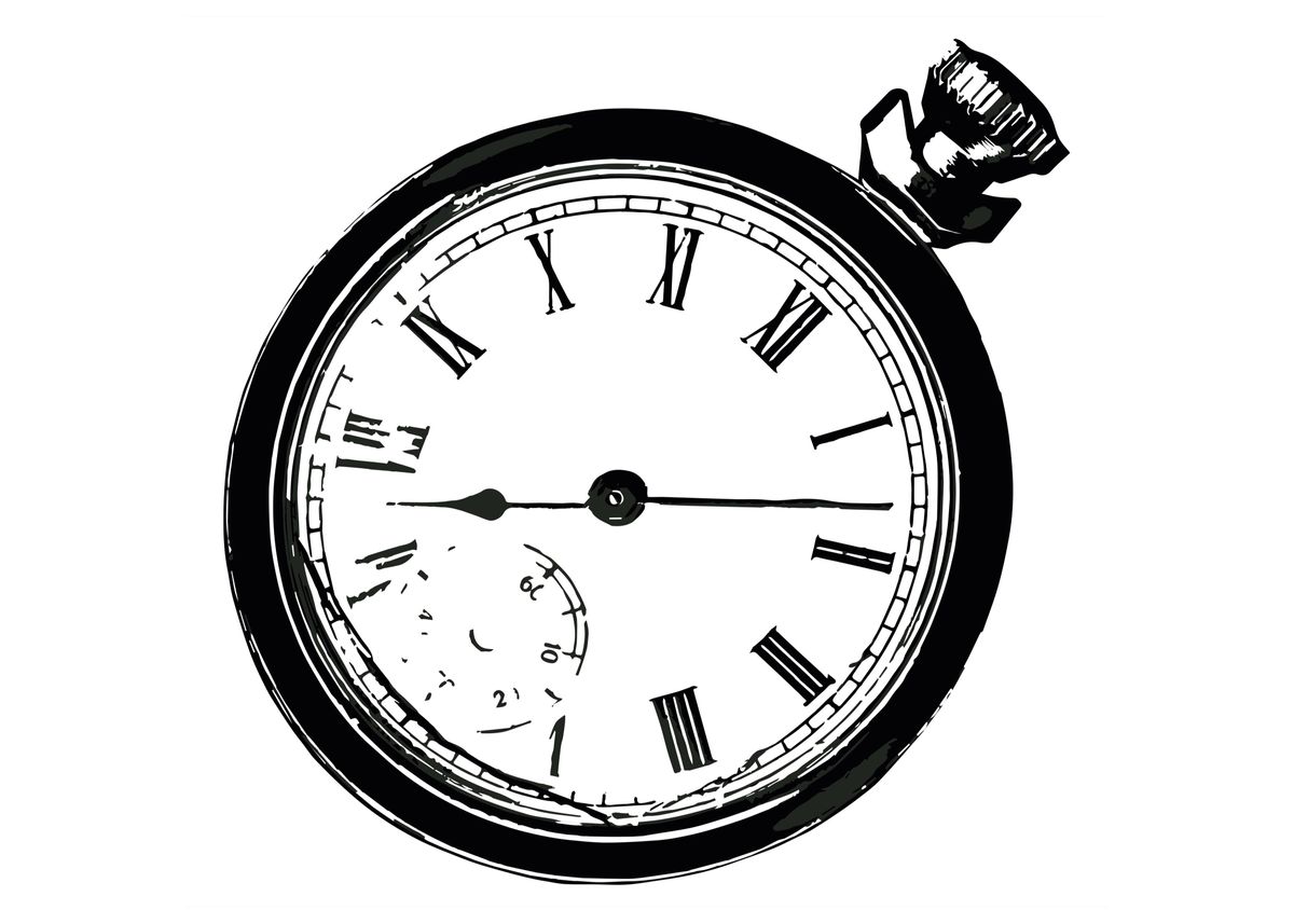 'Broken Pocket Watch' Poster by HomeStead Digital Displate