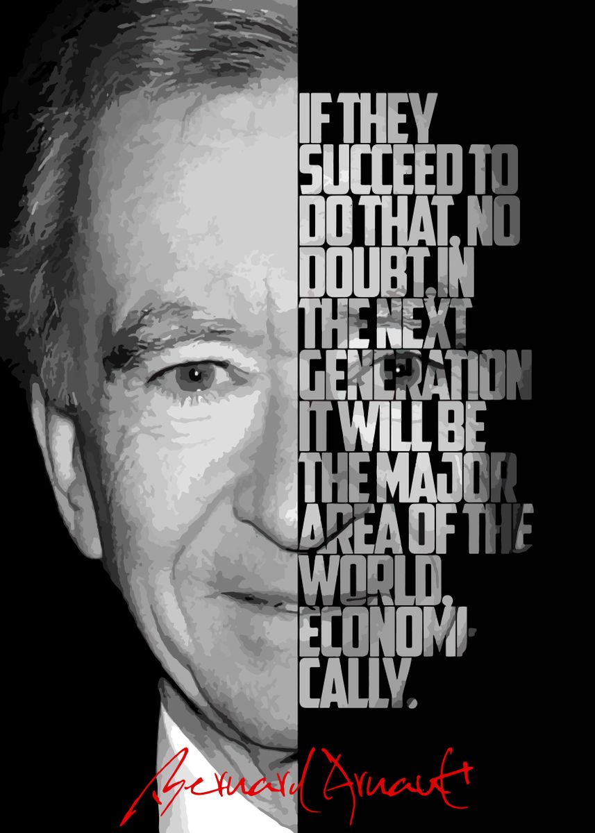 'Bernard Arnault' Poster by BnWDesigner | Displate