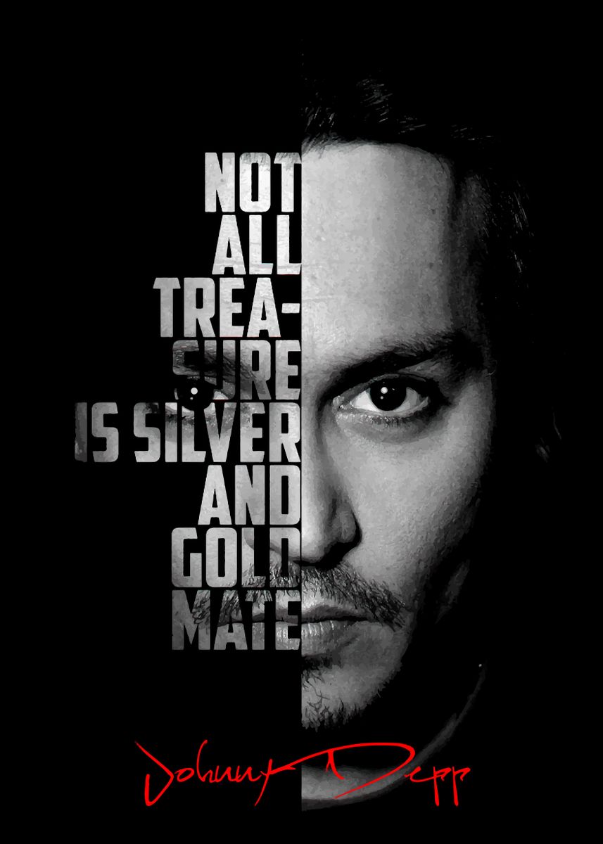 'Johnny Depp' Poster by BnWDesigner Displate