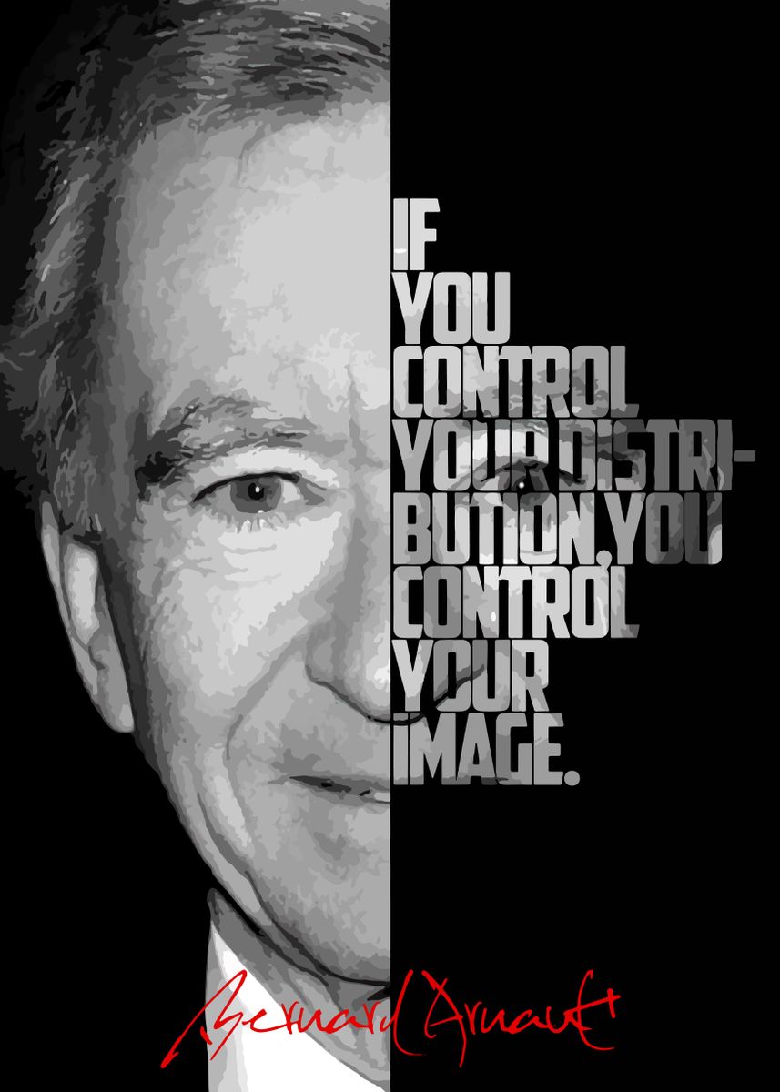 'Bernard Arnault' Poster, picture, metal print, paint by BnWDesigner ...