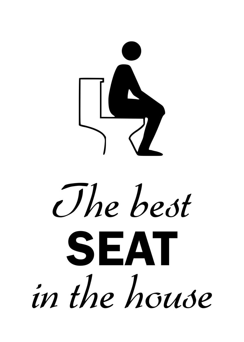 'The Best Seat In The House' Poster, picture, metal print, paint by