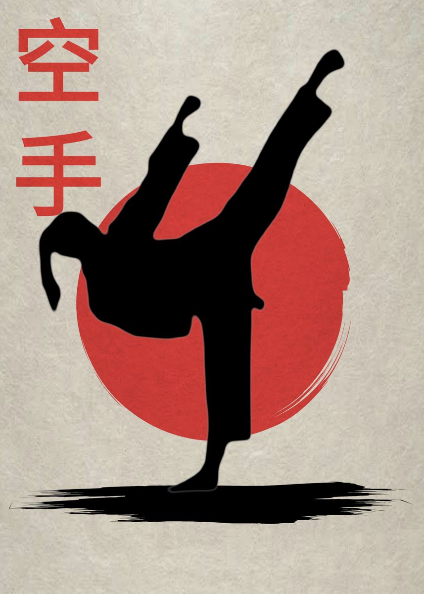 'Axe Kick' Poster by Maher Light Displate