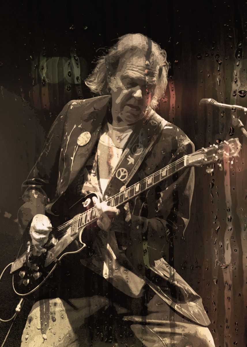 'NEIL YOUNG' Poster, picture, metal print, paint by Kemp Martinez ...