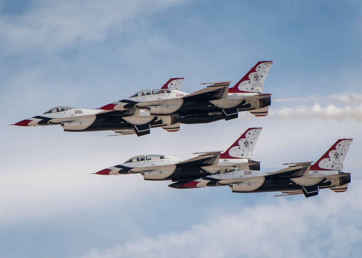 Usaf Thunderbirds Poster By Conceptual Photography Displate