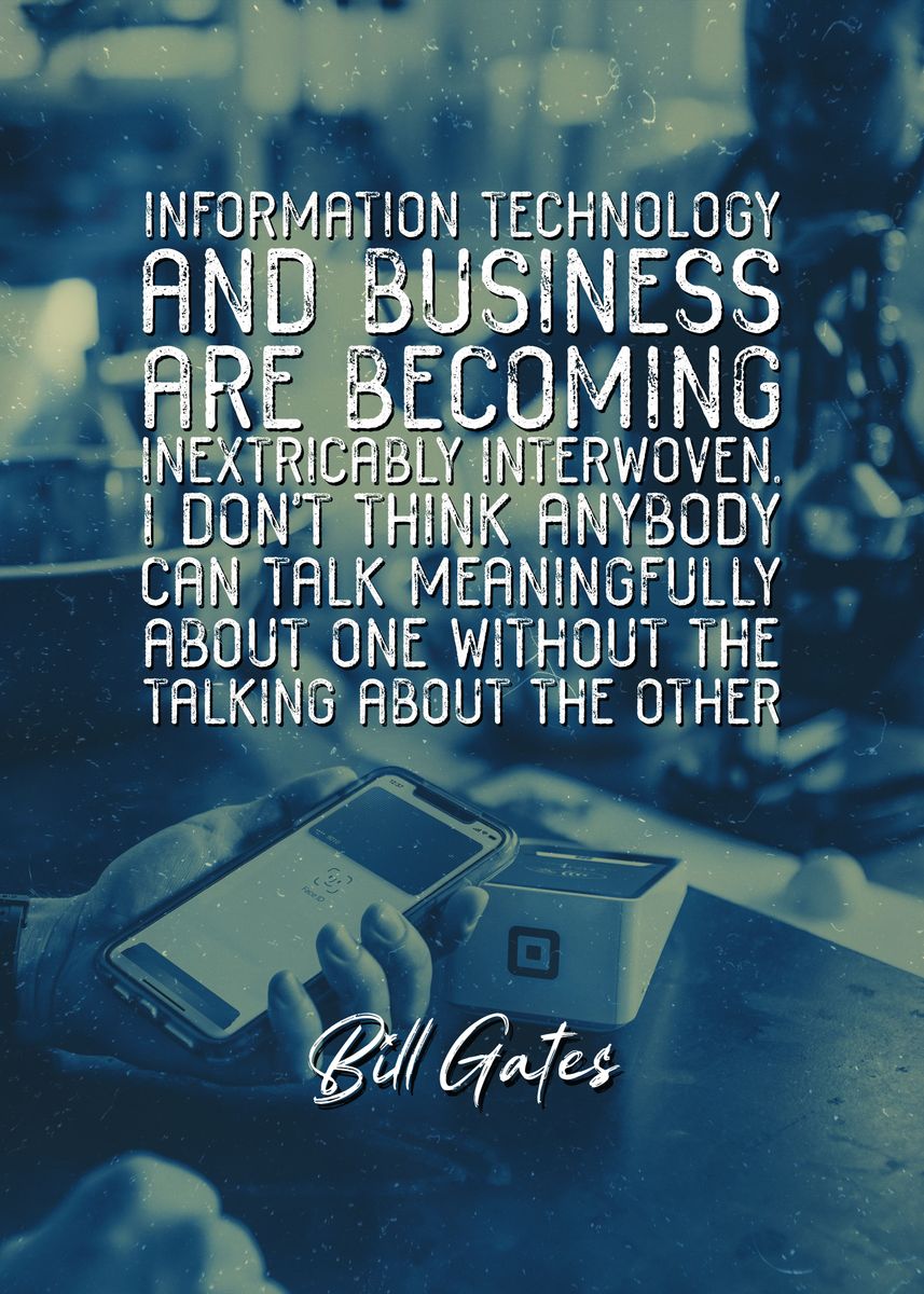 'Bill Gates Quote' Poster by Quoteey  | Displate